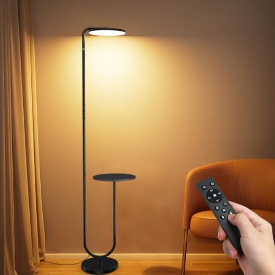 36W LED Floor Lamp with Table, Super Bright Standing Lamp, Modern Stepless Dimmable Torchiere Tall Lamp with Remote Control, 35
36W LED Floor Lamp with Table, Super Bright Standing Lamp, Modern Stepless Dimmable Torchiere Tall Lamp with Remote Control, 35