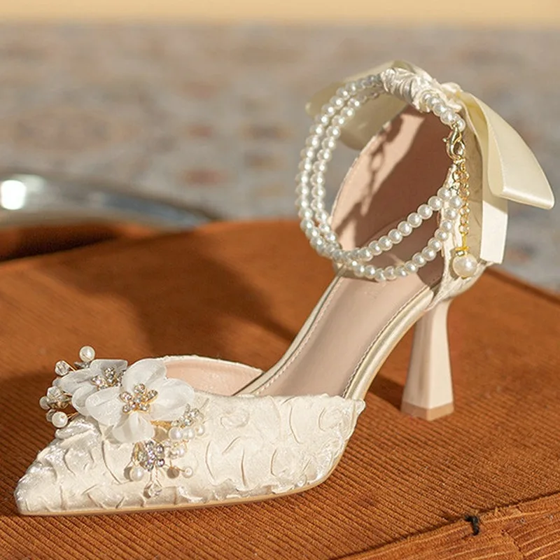 White Bridal Shoe Wedding Shoes for Women Luxury Designer Mary Jane Elegant Woman Heeled Shoes Designer Heels Style Shoes 34 New
White Bridal Shoe Wedding Shoes for Women Luxury Designer Mary Jane Elegant Woman Heeled Shoes Designer Heels Style Shoes 34 New