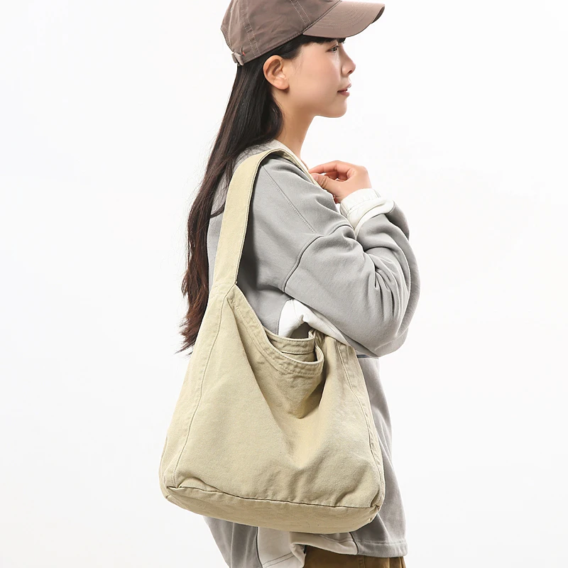 Large Canvas Women's Bag Simple Shoulder Bag Vintage Eco Bag Korean Messenger Bag Y2K Tote Bag Designer Handbags Durable Hobos
Large Canvas Women's Bag Simple Shoulder Bag Vintage Eco Bag Korean Messenger Bag Y2K Tote Bag Designer Handbags Durable Hobos