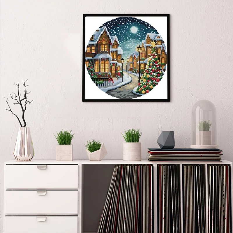 Cross Stitch Kit Christmas Eve HD Pattern Counted Stamped Fabric Aida 16/14CT Printed Fabric Embroidery Joy Sunday Art Crafts
Cross Stitch Kit Christmas Eve HD Pattern Counted Stamped Fabric Aida 16/14CT Printed Fabric Embroidery Joy Sunday Art Crafts