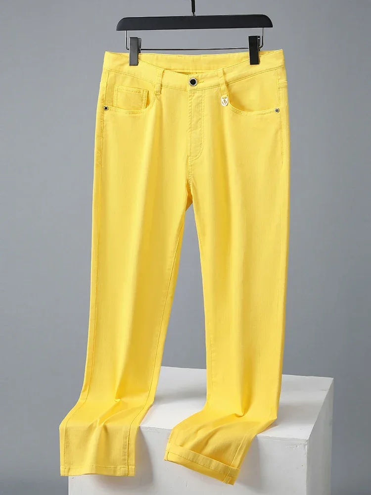 Summer Lightweight Casual Pants Men Stretch Cotton Slim Fit Chinos Male Business Office Style Colorful Straight Long Trousers
Summer Lightweight Casual Pants Men Stretch Cotton Slim Fit Chinos Male Business Office Style Colorful Straight Long Trousers