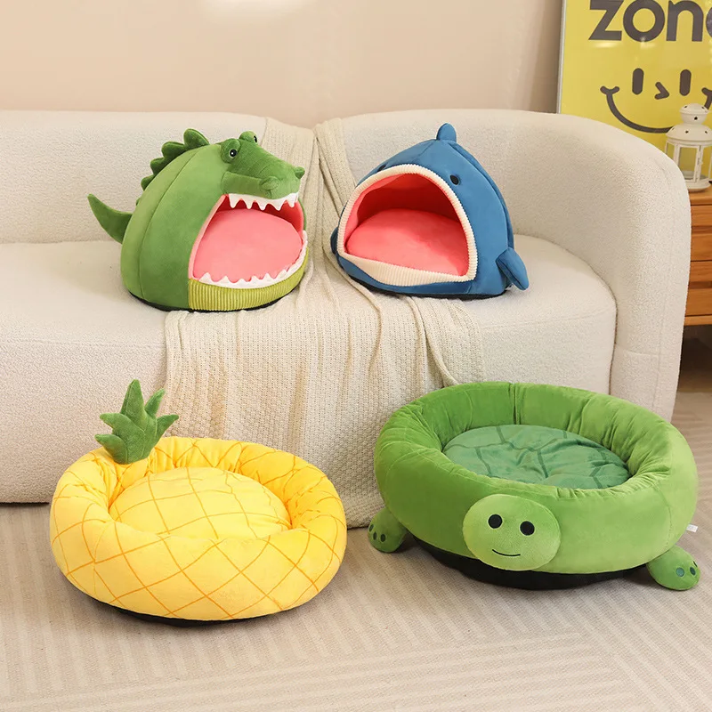 Pet Bed Shark Pineapple Shaped Soft Warm Nest Sleep Available All Seasons Specially Designed For Cats And Dogs Pet Gift
Pet Bed Shark Pineapple Shaped Soft Warm Nest Sleep Available All Seasons Specially Designed For Cats And Dogs Pet Gift