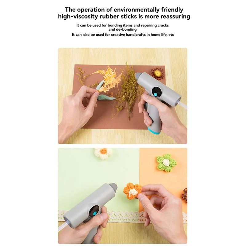 LNHF Cordless Hot Glue Gun With LED Light Lithium Battery Temperature Display DIY Household Craft Tools
LNHF Cordless Hot Glue Gun With LED Light Lithium Battery Temperature Display DIY Household Craft Tools