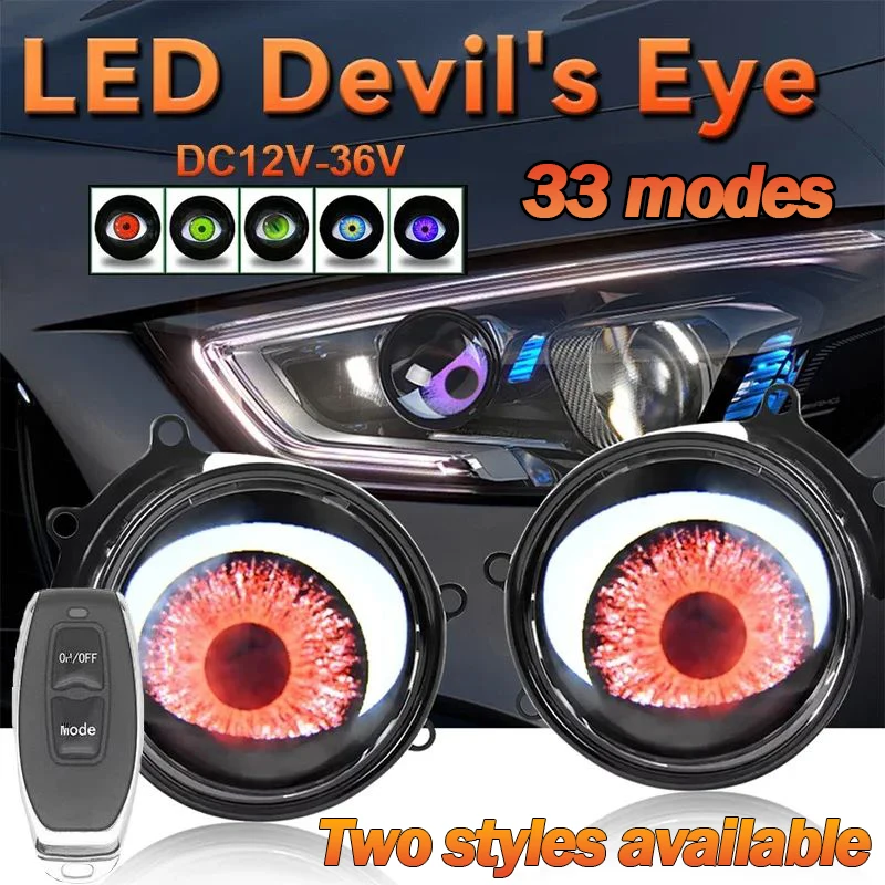 3-дюймовый светодиодный комплект Devil Eye, автомобильные динамические фонари с дистанционным управлением, комплекты для модернизации глаз, фара в сборе, автоаксессуары
3-дюймовый светодиодный комплект Devil Eye, автомобильные динамические фонари с дистанционным управлением, комплекты для модернизации глаз, фара в сборе, автоаксессуары