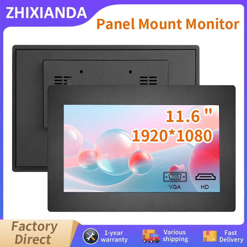 11,6 дюймовый 1920*1080 промышленный панельный монитор Zhixianda LCD емкостный сенсорный экран встроенный дисплей с портом VGA HDMI USB
11,6 дюймовый 1920*1080 промышленный панельный монитор Zhixianda LCD емкостный сенсорный экран встроенный дисплей с портом VGA HDMI USB