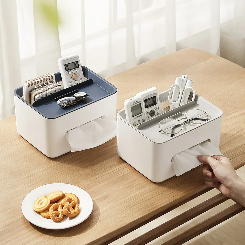 Tissue Box Napkin Holder Remote Control Storage Desk Organizer Office Multifunctional Sundries Container Storage Box
Tissue Box Napkin Holder Remote Control Storage Desk Organizer Office Multifunctional Sundries Container Storage Box