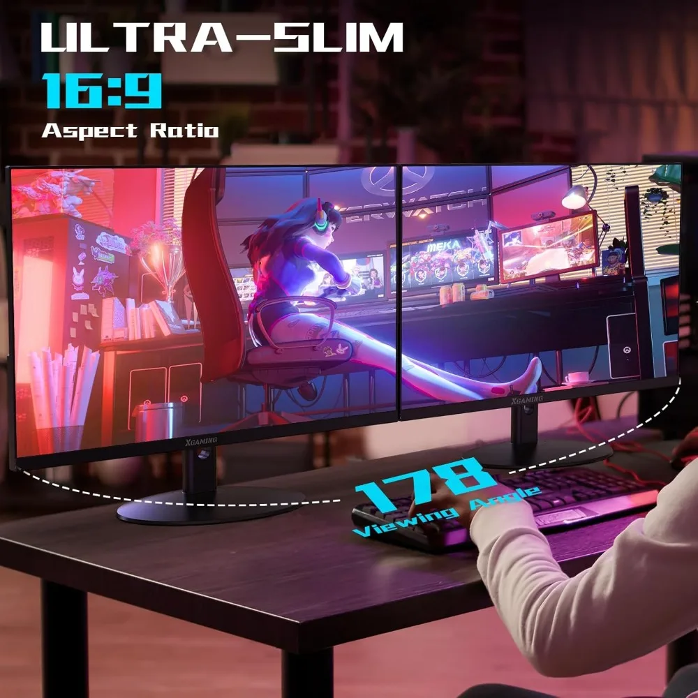 27 Inch Monitor, 1080P Ultra Wide FHD Frameless Computer Monitor 100Hz, 1ms, 99% sRGB, Low Blue Light
27 Inch Monitor, 1080P Ultra Wide FHD Frameless Computer Monitor 100Hz, 1ms, 99% sRGB, Low Blue Light