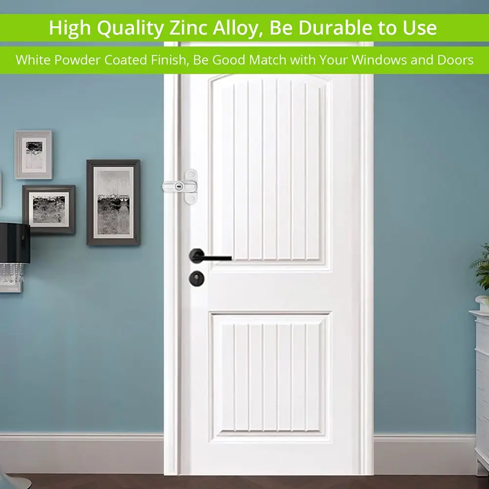 Zinc Alloy Security Restrictor Lock Door Sash Jammer With Key Safety Locks Casement Door and Window T-lock Window Restrictor
Zinc Alloy Security Restrictor Lock Door Sash Jammer With Key Safety Locks Casement Door and Window T-lock Window Restrictor