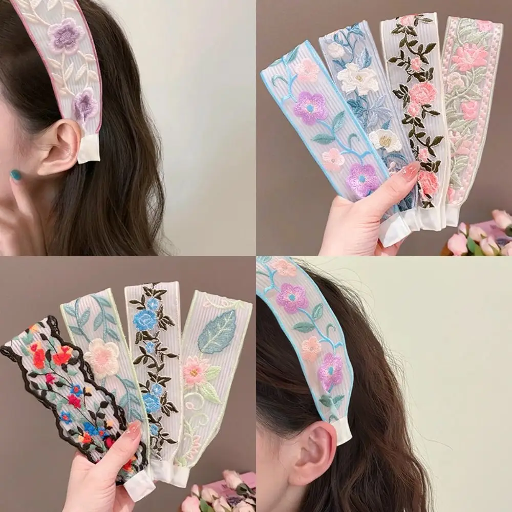 New Cloth Flower Headband Colorful Sweet Embroidery Hairband Broken Hair Sorting Styling Tools
New Cloth Flower Headband Colorful Sweet Embroidery Hairband Broken Hair Sorting Styling Tools