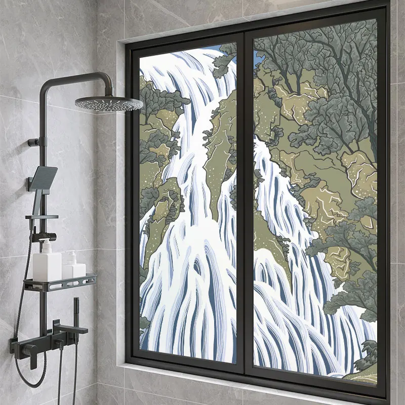 Privacy Glass Window Film Electrostatic Landscape Painting Bathroom Door Sticker Opaque Sunscreen Frosted Window Anti-Peep Film
Privacy Glass Window Film Electrostatic Landscape Painting Bathroom Door Sticker Opaque Sunscreen Frosted Window Anti-Peep Film