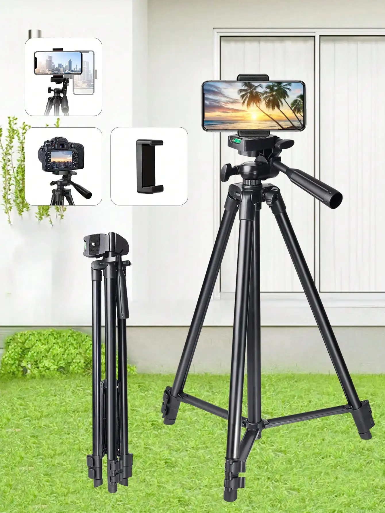 A 51 Inch Adjustable Travel Video Tripod, Mobile And Camera Tripod, Portable And Convenient, With Mobile Editing, Suitable For Meeting Recording And Outdoor Gift Live Streaming, DIY Fill Light, Widely Compatible With Devices
A 51 Inch Adjustable Travel Video Tripod, Mobile And Camera Tripod, Portable And Convenient, With Mobile Editing, Suitable For Meeting Recording And Outdoor Gift Live Streaming, DIY Fill Light, Widely Compatible With Devices