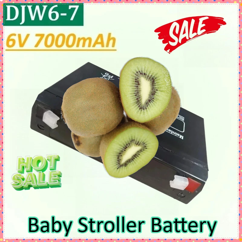 DJW6-7 6V 7.0AH 7000mAh High-Capacity Storage Battery for Electric Vehicles 6V7AH Baby Stroller Battery for Children's Vehicles
DJW6-7 6V 7.0AH 7000mAh High-Capacity Storage Battery for Electric Vehicles 6V7AH Baby Stroller Battery for Children's Vehicles