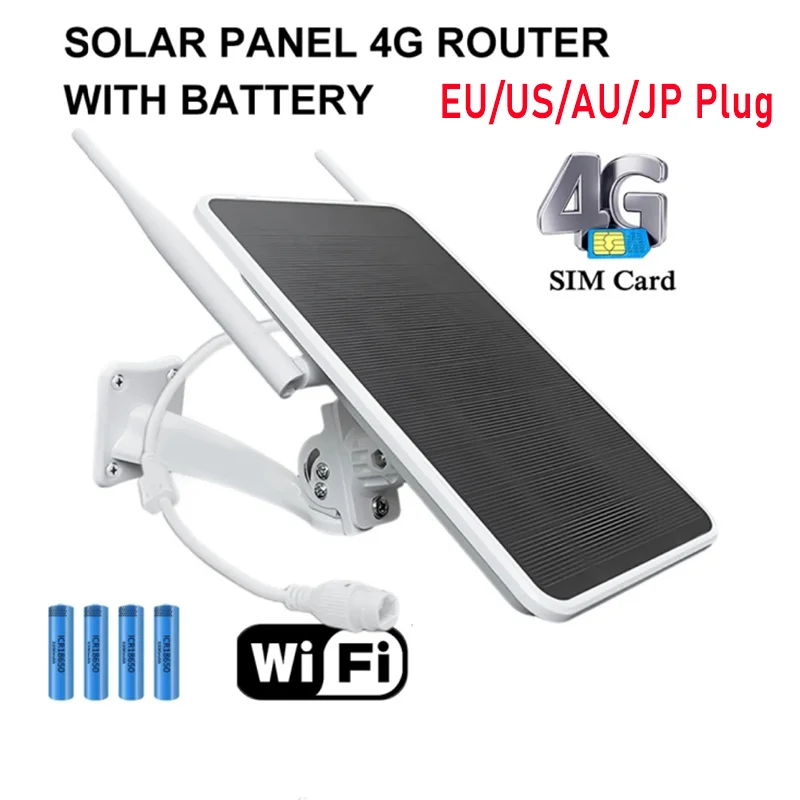 6W Solar Panel WiFi Repeater 4G Router Solar Powered All in One IP66 Waterproof With 18650 Battery for Outdoor Security Camera
6W Solar Panel WiFi Repeater 4G Router Solar Powered All in One IP66 Waterproof With 18650 Battery for Outdoor Security Camera