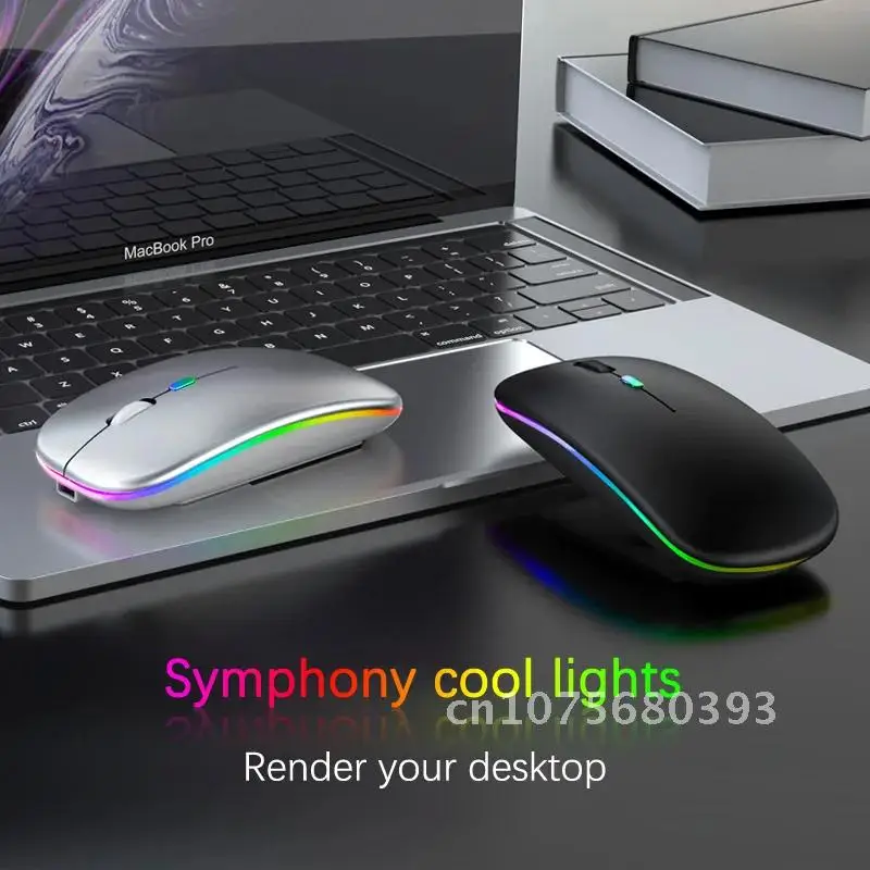 Wireless 5.2 Bluetooth mouse With USB Rechargeable RGB Mouse For Laptop Computer PC Macbook Gaming Mouse 2.4GHz 1600DPI
Wireless 5.2 Bluetooth mouse With USB Rechargeable RGB Mouse For Laptop Computer PC Macbook Gaming Mouse 2.4GHz 1600DPI