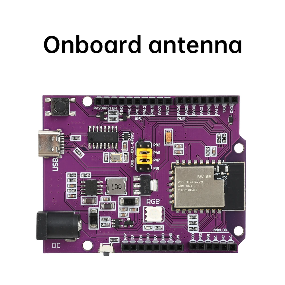 RTL8720DN BW16 Плата разработки двухдиапазонный WiFi Bluetooth модуль Type-C ARM Cortex-M4F Cortex-M0 Для UNO для Arduino
RTL8720DN BW16 Плата разработки двухдиапазонный WiFi Bluetooth модуль Type-C ARM Cortex-M4F Cortex-M0 Для UNO для Arduino