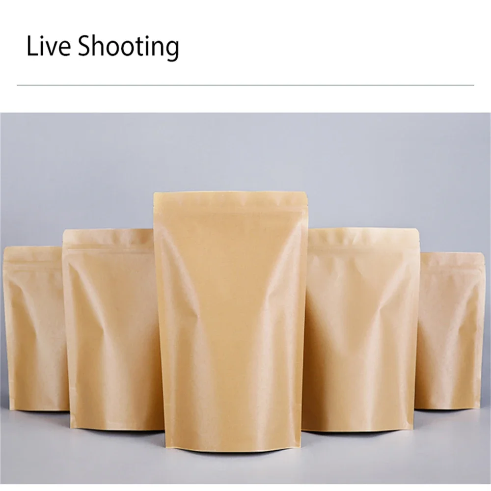 50 Pcs Kraft Paper Window Bags with Zipper Stand up Self-Sealing Pouches for Dried Food Fruit Tea Gift Packaging
50 Pcs Kraft Paper Window Bags with Zipper Stand up Self-Sealing Pouches for Dried Food Fruit Tea Gift Packaging