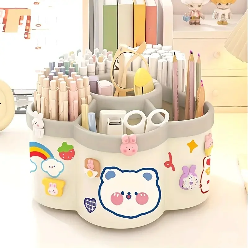 360° Rotating Pen Holder Multifunctional Desktop Organizer Back To School for Stationery Storage Box Multiple Office Supplies
360° Rotating Pen Holder Multifunctional Desktop Organizer Back To School for Stationery Storage Box Multiple Office Supplies