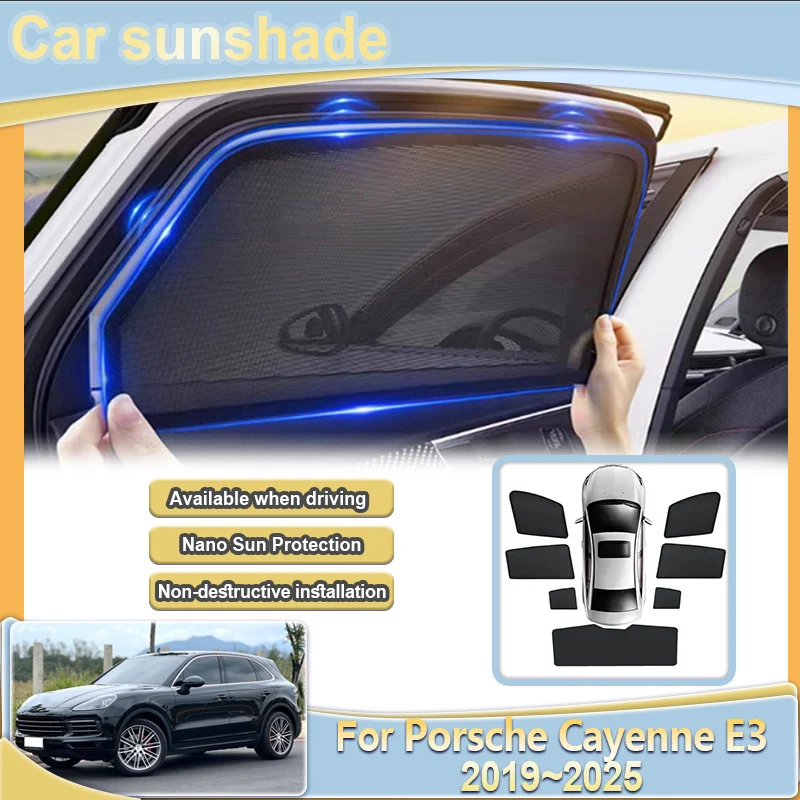 For Porsche Cayenne E3 2019~2025 2021 2022 2023 Mesh Sun Visor Side Car Windows Sunshade Shading Shade Curtains Car Accessories
For Porsche Cayenne E3 2019~2025 2021 2022 2023 Mesh Sun Visor Side Car Windows Sunshade Shading Shade Curtains Car Accessories