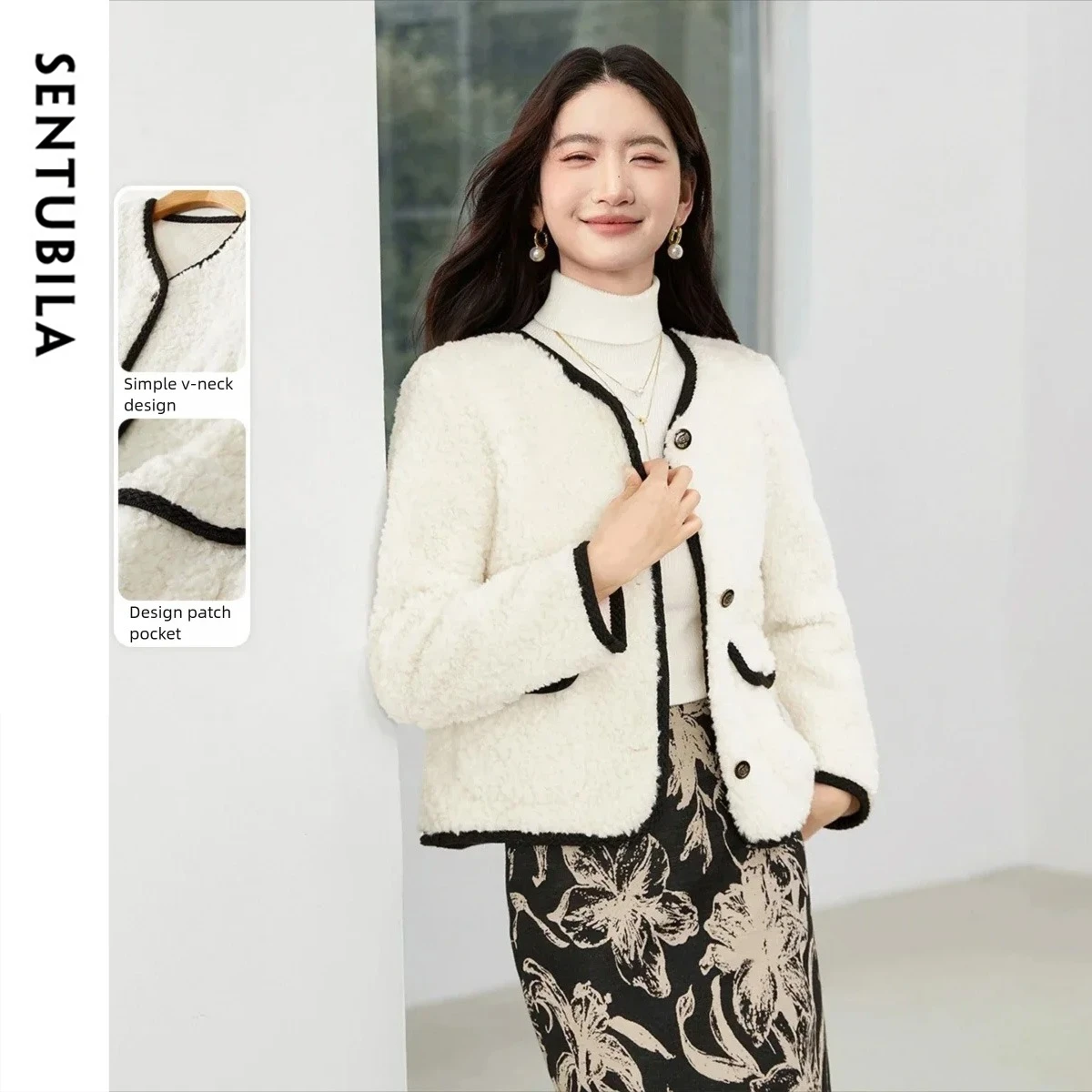 SENTUBILA женские зимние пальто 2025 новые контрастные ветрозащитные теплые пальто из искусственного меха с круглым вырезом повседневная шикарная женская верхняя одежда W54PB4897X
SENTUBILA женские зимние пальто 2025 новые контрастные ветрозащитные теплые пальто из искусственного меха с круглым вырезом повседневная шикарная женская верхняя одежда W54PB4897X