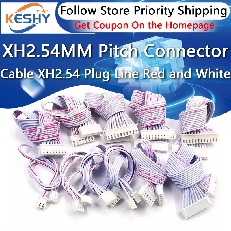 5PCS XH2.54MM Pitch Connector Cable XH2.54 Plug Line Red and White Length 10/20/30CM 2P/3P/4P/5P/6P/7P/8P/9P/10P/11P/12P Cable
5PCS XH2.54MM Pitch Connector Cable XH2.54 Plug Line Red and White Length 10/20/30CM 2P/3P/4P/5P/6P/7P/8P/9P/10P/11P/12P Cable