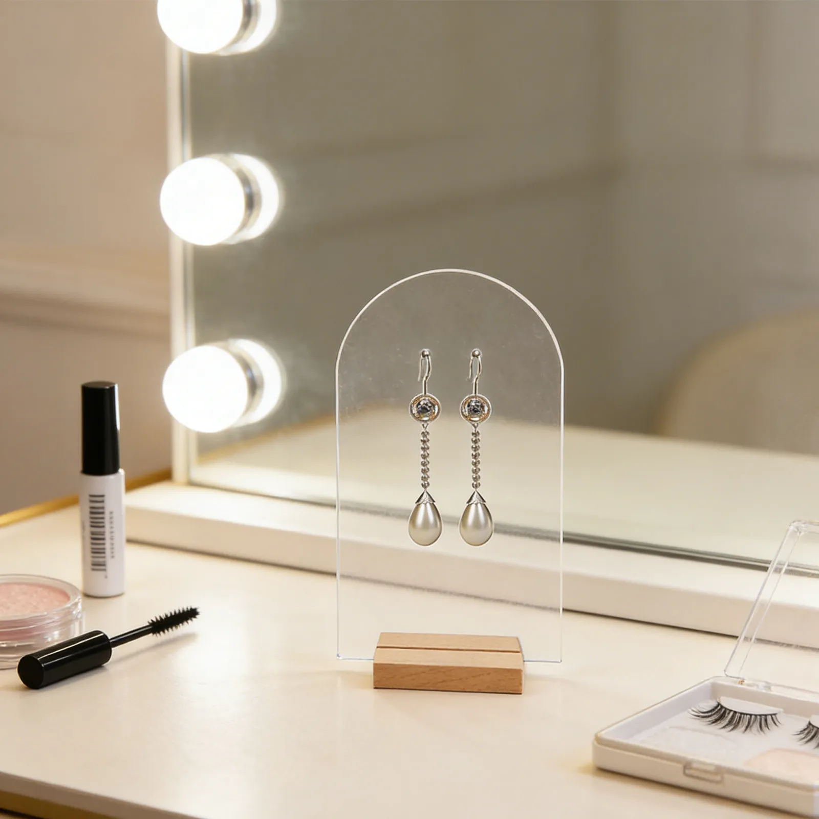 1Set Sturdy Wood and Acrylic Earring Display Stand Jewelry Display Rack for Retail Outlets Countertop Window Earring Holder
1Set Sturdy Wood and Acrylic Earring Display Stand Jewelry Display Rack for Retail Outlets Countertop Window Earring Holder