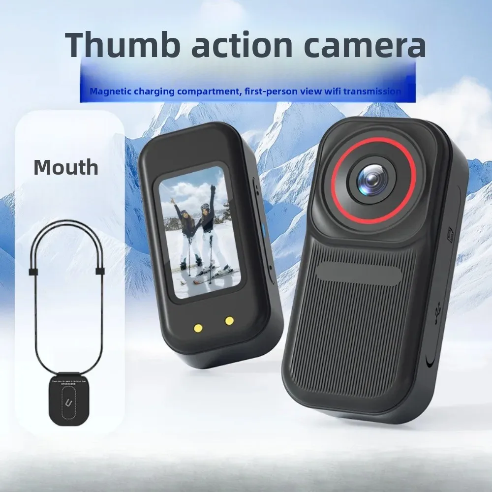 1080P Mini Action Camera Magnetic Thumb Camera Helmet Cam for Motorcycle Bicycle Outdoor Video Recording
1080P Mini Action Camera Magnetic Thumb Camera Helmet Cam for Motorcycle Bicycle Outdoor Video Recording