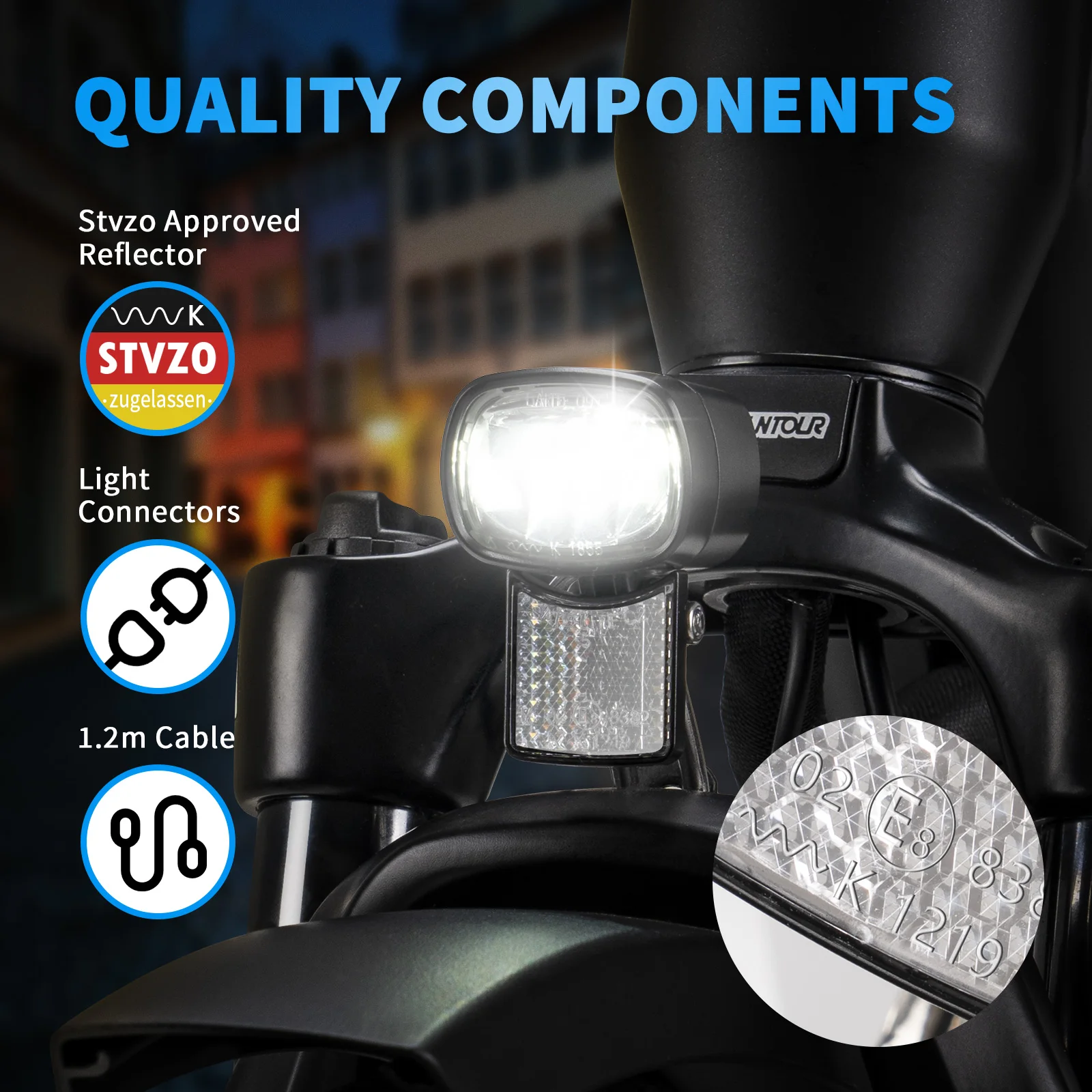 Фара-динамо для электровелосипеда, передняя лампа 36В 48В 52В, 30-120 люкс, со светодиодной лампой, водонепроницаемая, для электровелосипедов и мотоциклов
Фара-динамо для электровелосипеда, передняя лампа 36В 48В 52В, 30-120 люкс, со светодиодной лампой, водонепроницаемая, для электровелосипедов и мотоциклов