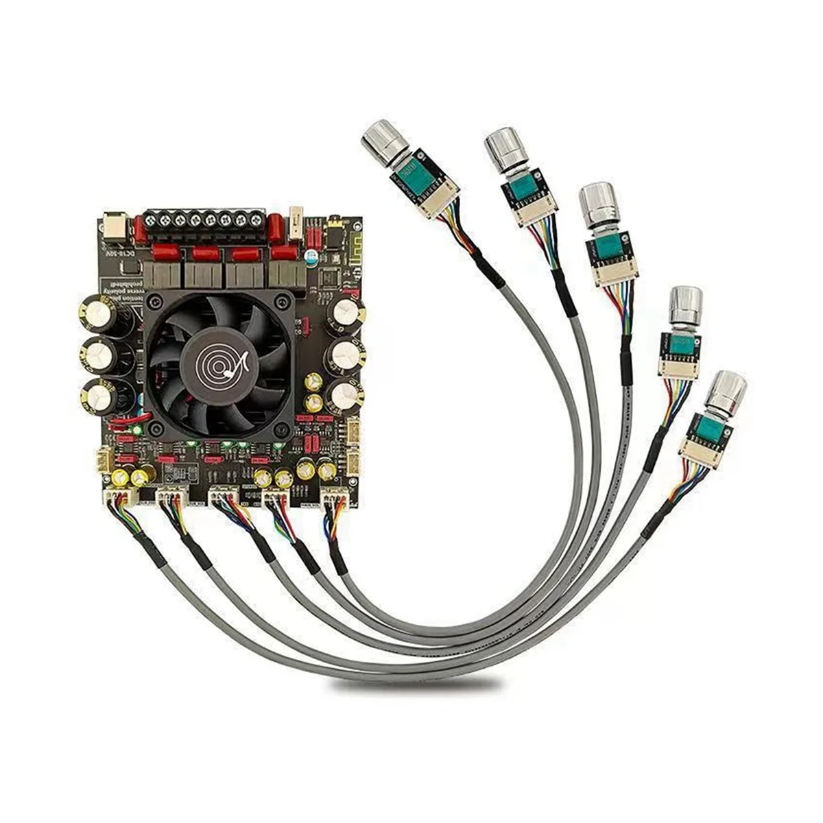 AS21P Bluetooth 5.1 Digital Power Amplifier Board 2.1 Channel TPA3255 DC 18-50V for Subwoofer Speaker, External
AS21P Bluetooth 5.1 Digital Power Amplifier Board 2.1 Channel TPA3255 DC 18-50V for Subwoofer Speaker, External