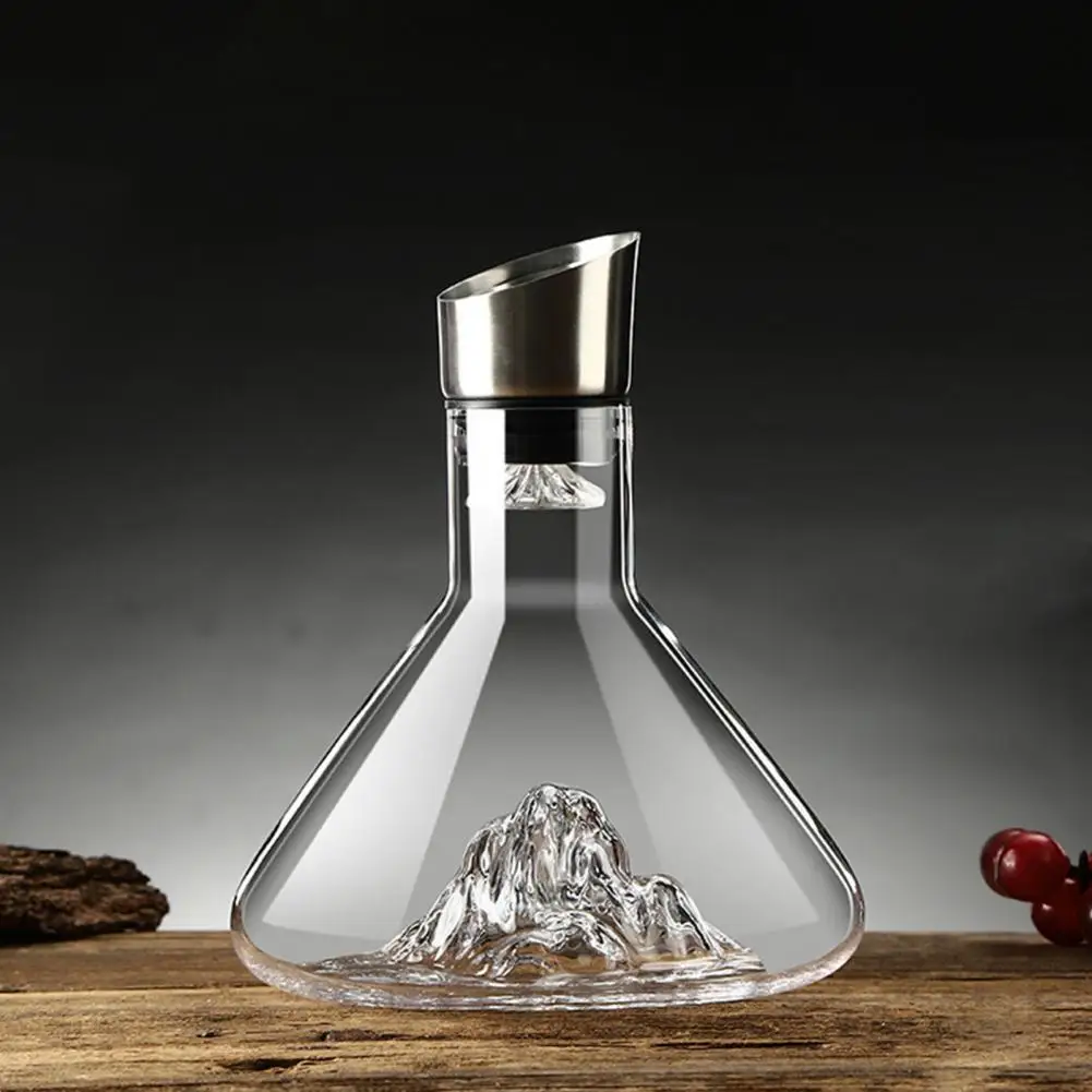 Wine Pouring Spout Handcrafted Glass Wine Decanter with Stainless Steel Aerator 1600ml Capacity Wine Carafe Built-in for Bottles
Wine Pouring Spout Handcrafted Glass Wine Decanter with Stainless Steel Aerator 1600ml Capacity Wine Carafe Built-in for Bottles