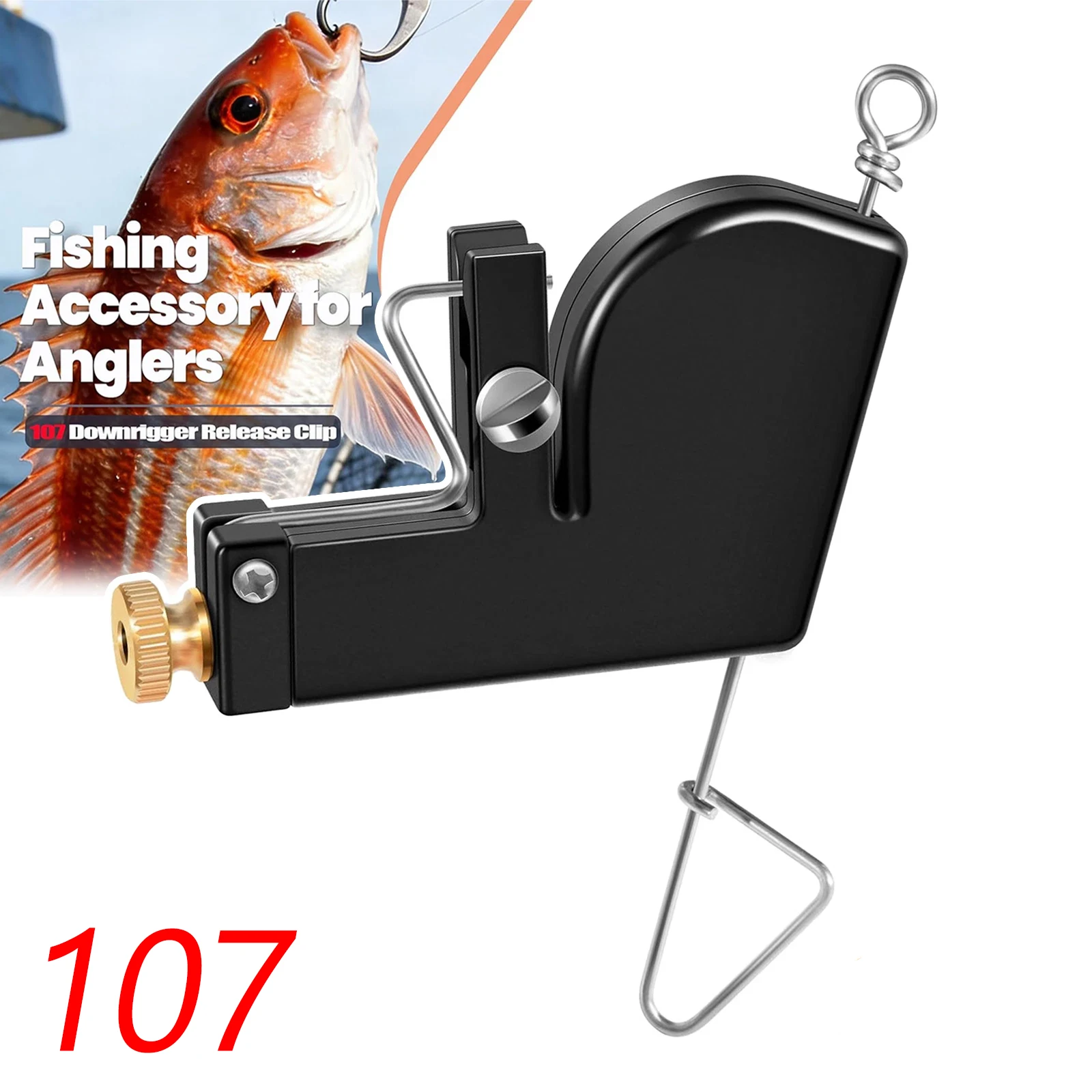 TML 107 Downrigger Release Clip Adjustable 0–4.5 lb Tension, Vertical & Horizontal Adjustments for Trolling Fishing
TML 107 Downrigger Release Clip Adjustable 0–4.5 lb Tension, Vertical & Horizontal Adjustments for Trolling Fishing