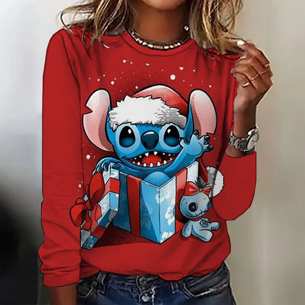 Женская футболка с длинным рукавом Disney's Lilo & Stitch, осенняя повседневная милая новая молодежная женская одежда Y2k Kawaii с 3D принтом, высокое качество
Женская футболка с длинным рукавом Disney's Lilo & Stitch, осенняя повседневная милая новая молодежная женская одежда Y2k Kawaii с 3D принтом, высокое качество