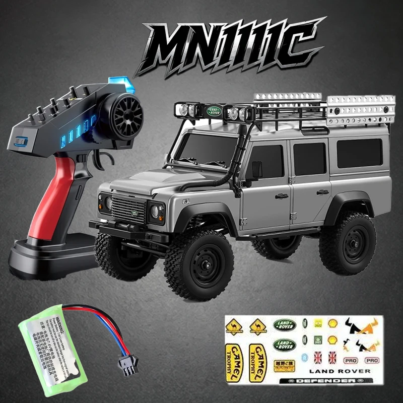 MN Model MN111 RC Car 1/18 4WD Off Road Climbing Crawler Land Rover Defender RTR With LED Light Metal Shocks
MN Model MN111 RC Car 1/18 4WD Off Road Climbing Crawler Land Rover Defender RTR With LED Light Metal Shocks