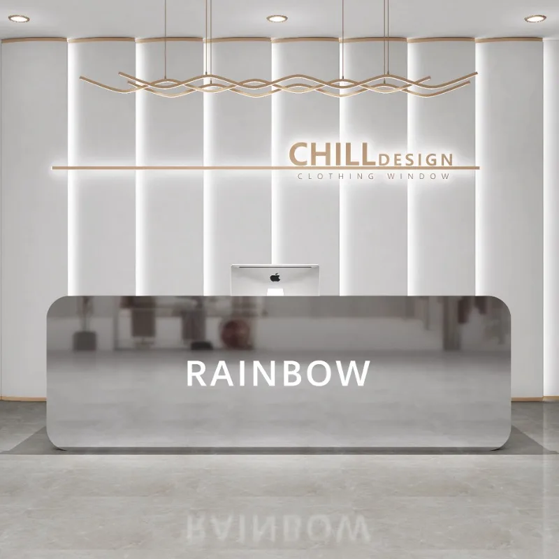 Stainless Steel Furniture Office Counter Reception Cosmetics Buddhist Table Bancone Reseption Store Arrangement Reception Desk
Stainless Steel Furniture Office Counter Reception Cosmetics Buddhist Table Bancone Reseption Store Arrangement Reception Desk