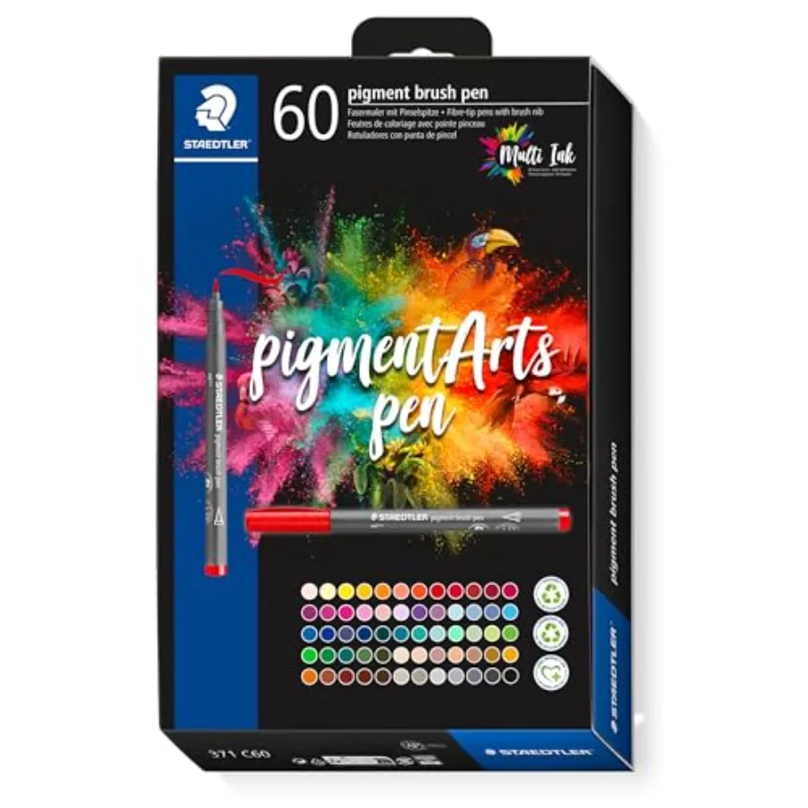 Набор маркеров Pigment Arts Multi Ink Brush Pen, 60 цветов, с фибровыми наконечниками и кистью, перманентные, водостойкие, не размазываются, для скетчбуков и раскрашивания
Набор маркеров Pigment Arts Multi Ink Brush Pen, 60 цветов, с фибровыми наконечниками и кистью, перманентные, водостойкие, не размазываются, для скетчбуков и раскрашивания