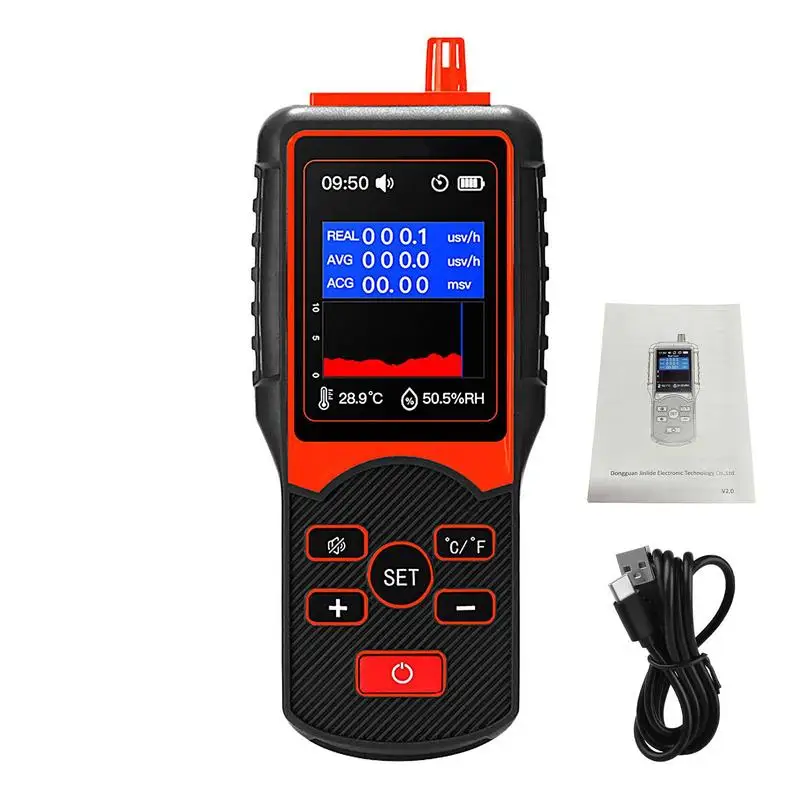Nuclear Radiation Detector Portable Handheld EMF Meter LCD Display Radiation Monitor Meter For Beta Gamma Ray Radiation Tester
Nuclear Radiation Detector Portable Handheld EMF Meter LCD Display Radiation Monitor Meter For Beta Gamma Ray Radiation Tester