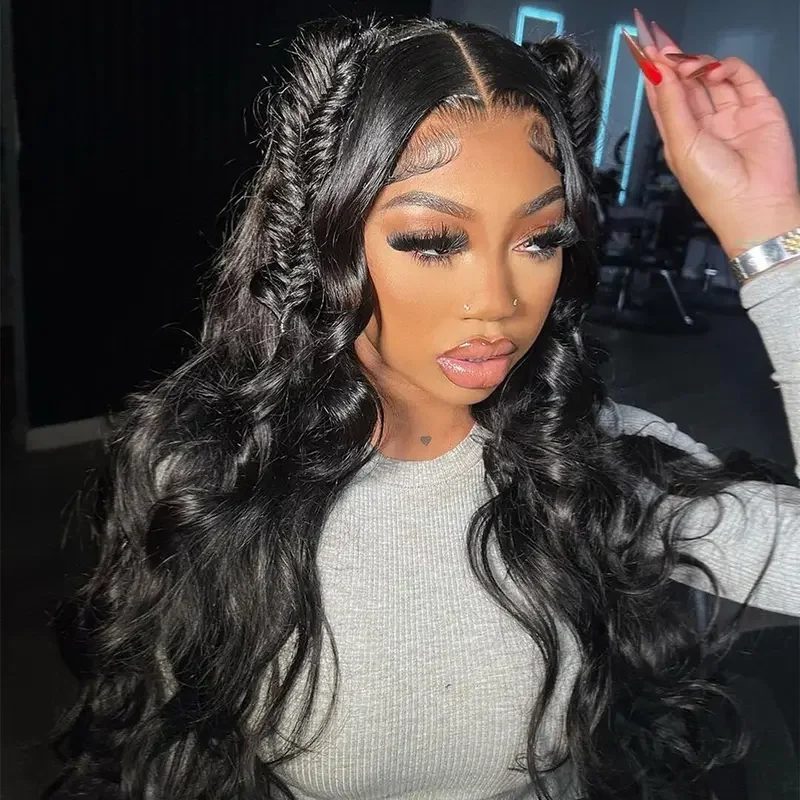 24-Inch Brazilian Human Hair Body Wave Glueless Lace Wig Natural Black Medium Length for Women Pre-Plucked
24-Inch Brazilian Human Hair Body Wave Glueless Lace Wig Natural Black Medium Length for Women Pre-Plucked