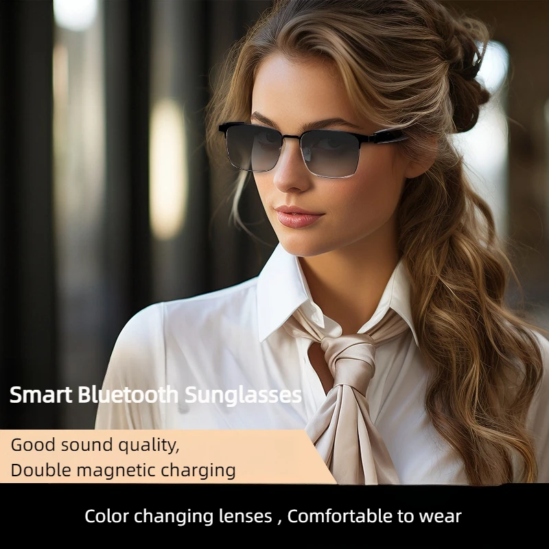Fashion Smart Bluetooth Photochromic Sunglasses Men Women Magnetic Charging Color Changing Lens Sun Glasses Outdoor Shades
Fashion Smart Bluetooth Photochromic Sunglasses Men Women Magnetic Charging Color Changing Lens Sun Glasses Outdoor Shades