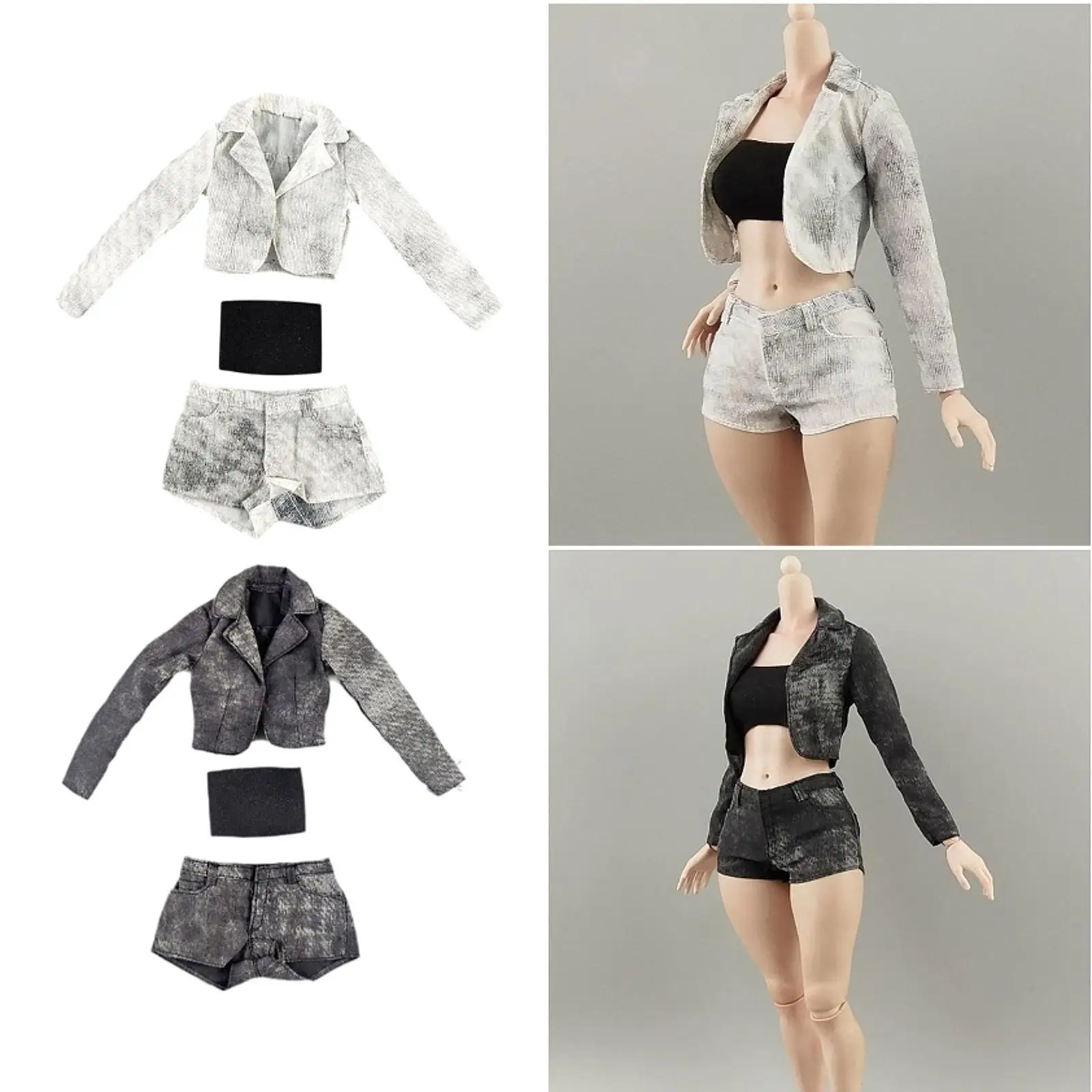 1:6 Short Jacket, Shorts and Tube Top Set Soft Trendy Portable Doll Clothes
1:6 Short Jacket, Shorts and Tube Top Set Soft Trendy Portable Doll Clothes