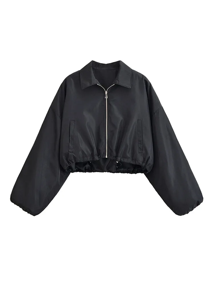 Женская осенняя новинка 2025, черная хлопковая куртка в стиле унисекс, плиссированный пиджак с отложным воротником и молнией
Женская осенняя новинка 2025, черная хлопковая куртка в стиле унисекс, плиссированный пиджак с отложным воротником и молнией