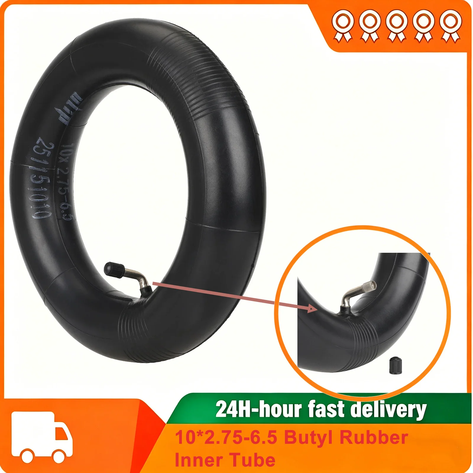 Ulip 10*2.75-6.5 reinforced inner tube with 90 degree 10 Inch Excellent Air Tightness Tube For Zero 10X/VSETT Electric Scooter
Ulip 10*2.75-6.5 reinforced inner tube with 90 degree 10 Inch Excellent Air Tightness Tube For Zero 10X/VSETT Electric Scooter