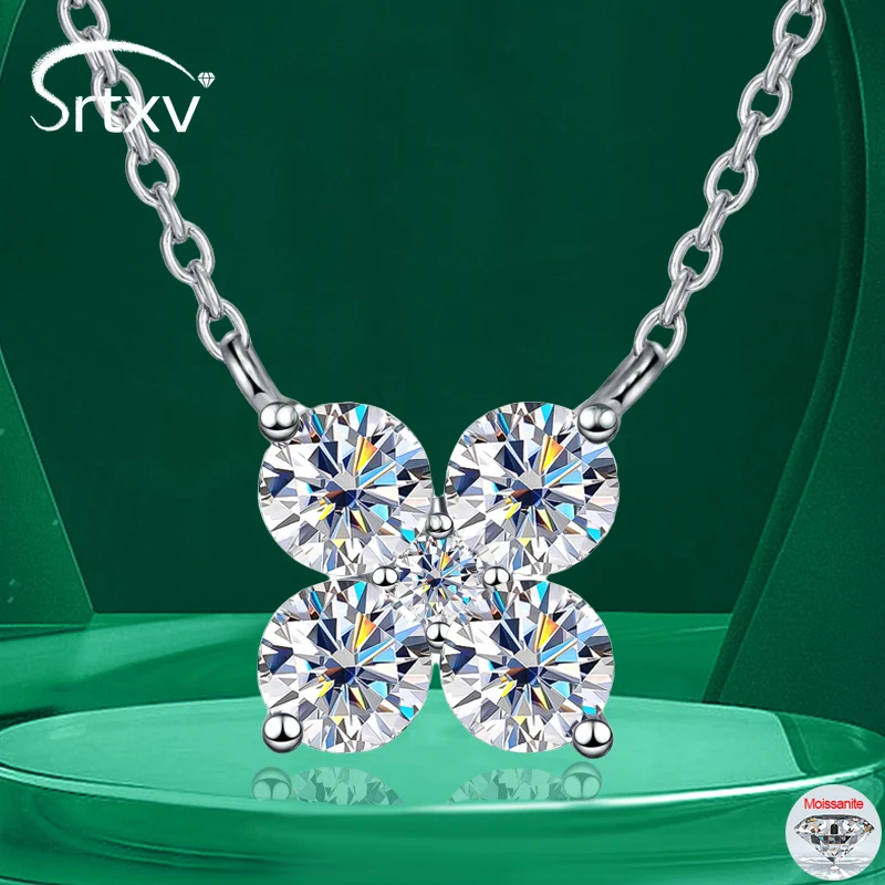 4mm D Color Moissanite Necklace for Women S925 Sterling Silver Sparkling Wedding 4 Clover Diamond Neck Chain Party Gifts Jewelry
4mm D Color Moissanite Necklace for Women S925 Sterling Silver Sparkling Wedding 4 Clover Diamond Neck Chain Party Gifts Jewelry