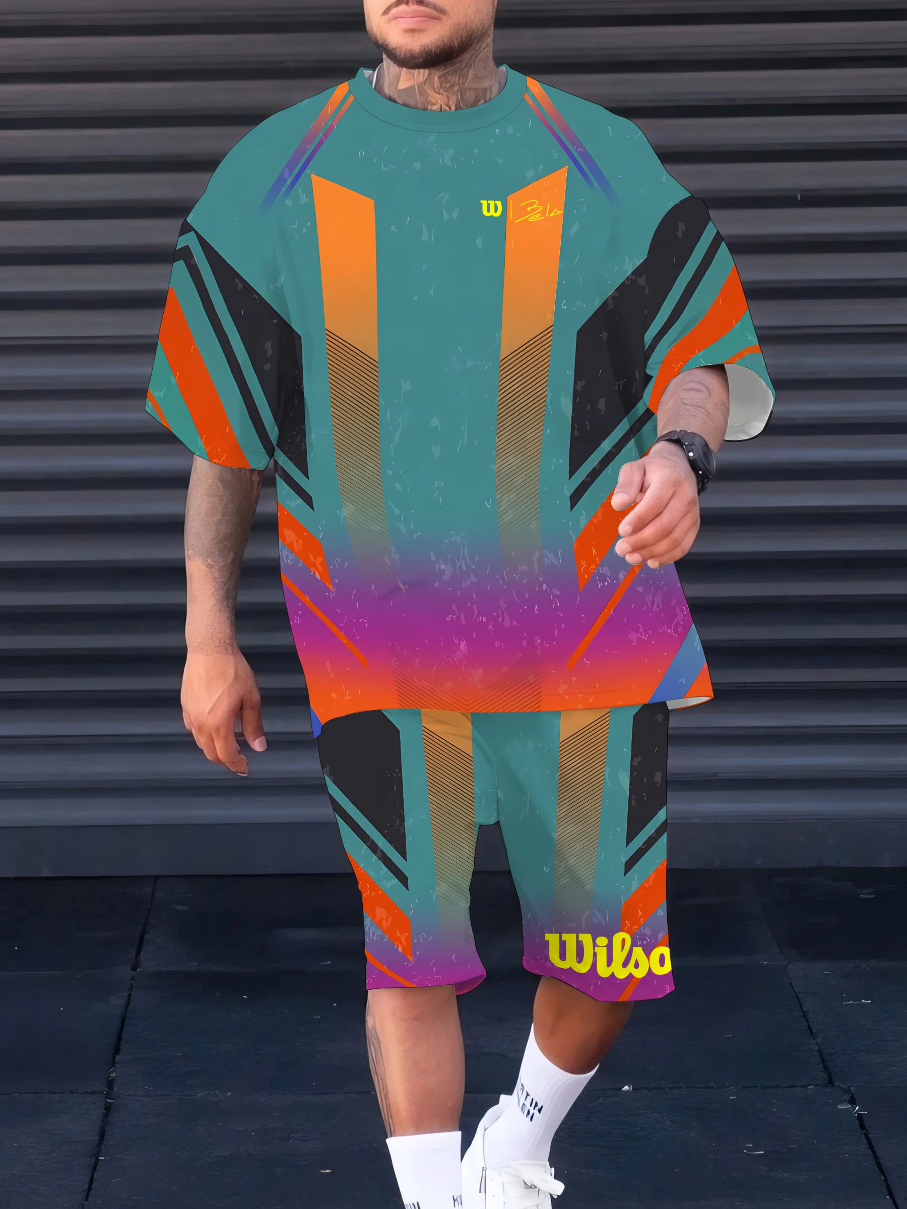 The 2025 summer new men's suit 3D printed casual fashionable lightweight and breathable outdoor men's wear
The 2025 summer new men's suit 3D printed casual fashionable lightweight and breathable outdoor men's wear