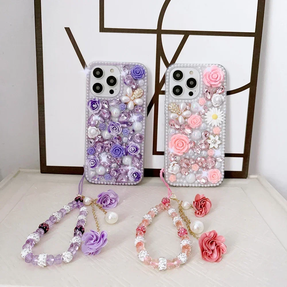 Rose Cover with Hand Chain, Jewelry Phone Case, Elegant, for iPhone 15, 14, 13, 11, 12 Pro Max
Rose Cover with Hand Chain, Jewelry Phone Case, Elegant, for iPhone 15, 14, 13, 11, 12 Pro Max