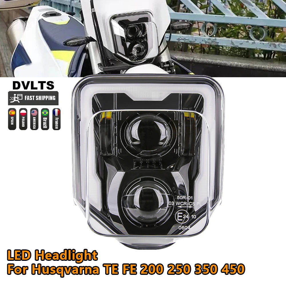 Motorcycle Headlight Moto LED Light Headlamp For Husqvarna TE FE TC FC 125 250 300 350 450 501 701 250i 300i Enduro Dirt Bike
Motorcycle Headlight Moto LED Light Headlamp For Husqvarna TE FE TC FC 125 250 300 350 450 501 701 250i 300i Enduro Dirt Bike