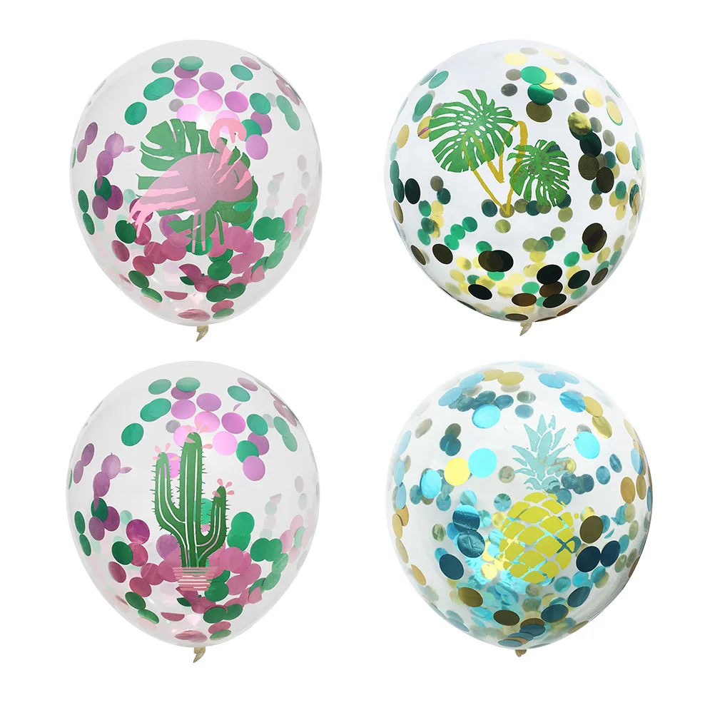 6pcs Confetti Balloons Flamingo Pineapple Hawaii Party Supplies Decorations Festive Romantic Scenery Balloon Accessories Styles
6pcs Confetti Balloons Flamingo Pineapple Hawaii Party Supplies Decorations Festive Romantic Scenery Balloon Accessories Styles