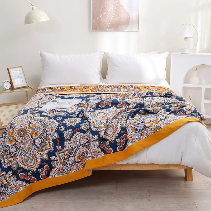 Cotton Multi-layer Gauze Blanket, Thickened Nap Shawl Blanket, Sofa Cover Blanket, Nap Towel, Summer Blanket Three Piece Set
Cotton Multi-layer Gauze Blanket, Thickened Nap Shawl Blanket, Sofa Cover Blanket, Nap Towel, Summer Blanket Three Piece Set
