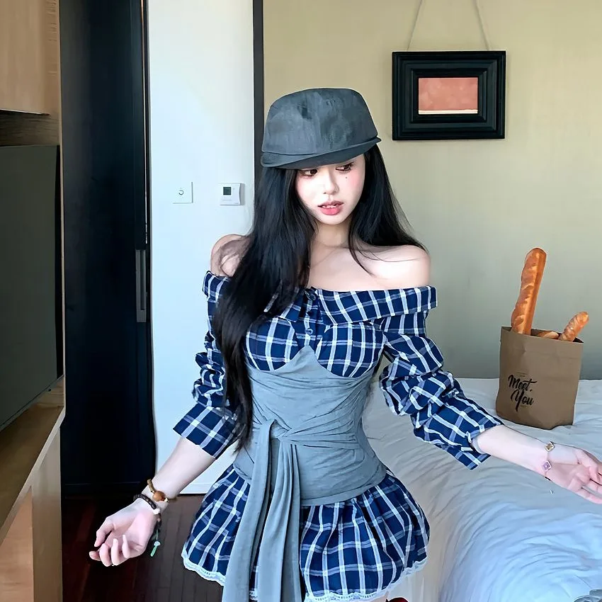 Dongda Gate Faionable Lace Long Sve One oulder Splice Bloom Set ort Кружевная юбка и комплект irt для молодых женщин
Dongda Gate Faionable Lace Long Sve One oulder Splice Bloom Set ort Кружевная юбка и комплект irt для молодых женщин