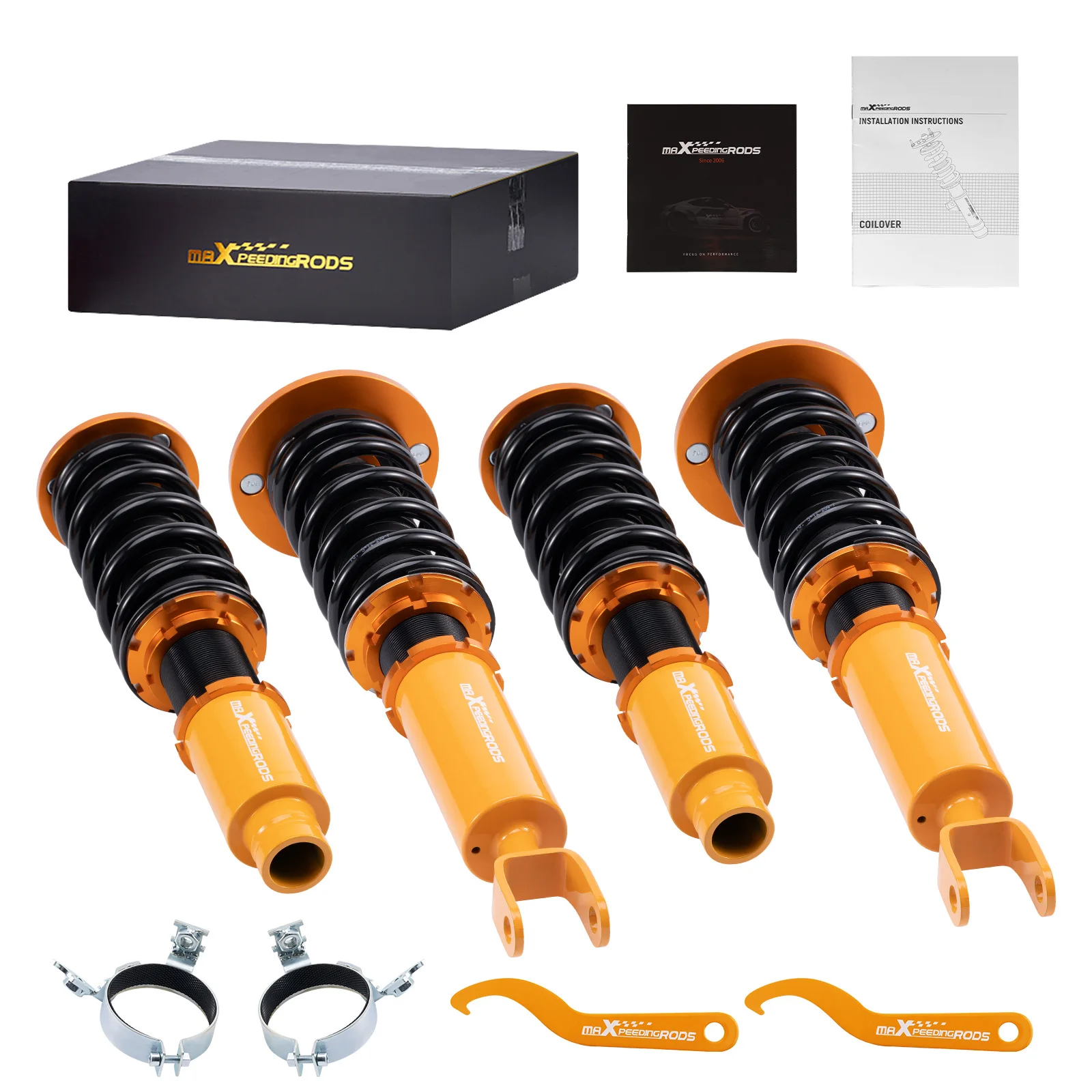 MaXpeedingrods Coilovers Lowering Suspension Set for Honda Accord 1990-1997 Adjustable Height Coilovers Suspension
MaXpeedingrods Coilovers Lowering Suspension Set for Honda Accord 1990-1997 Adjustable Height Coilovers Suspension