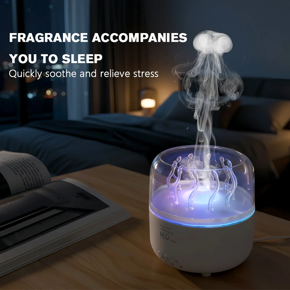 Aroma Diffuser Jellyfish Humidifier Rotating LED Deep Sea Elf Ultrasonic Mist Maker Desktop Fresh Air Essential Oil Diffuser
Aroma Diffuser Jellyfish Humidifier Rotating LED Deep Sea Elf Ultrasonic Mist Maker Desktop Fresh Air Essential Oil Diffuser