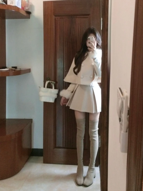 Комплект футболок Sweet Sle Rich Miss, шерстяное пальто Base irt f Юбка, осенне-зимний женский комплект Faion ort Sve на молнии
Комплект футболок Sweet Sle Rich Miss, шерстяное пальто Base irt f Юбка, осенне-зимний женский комплект Faion ort Sve на молнии